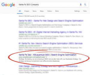 Santa Fe SEO Company